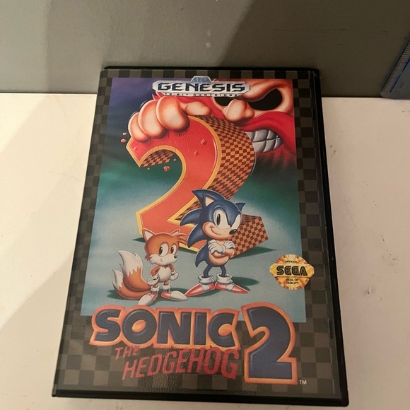 sega Other - Sonic the Hedgehog 2 (Sega Genesis) Authentic! GAME with Original Case and book